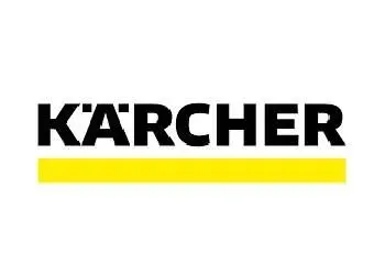 Logotipo de Kärcher: texto negro con barra amarilla debajo.