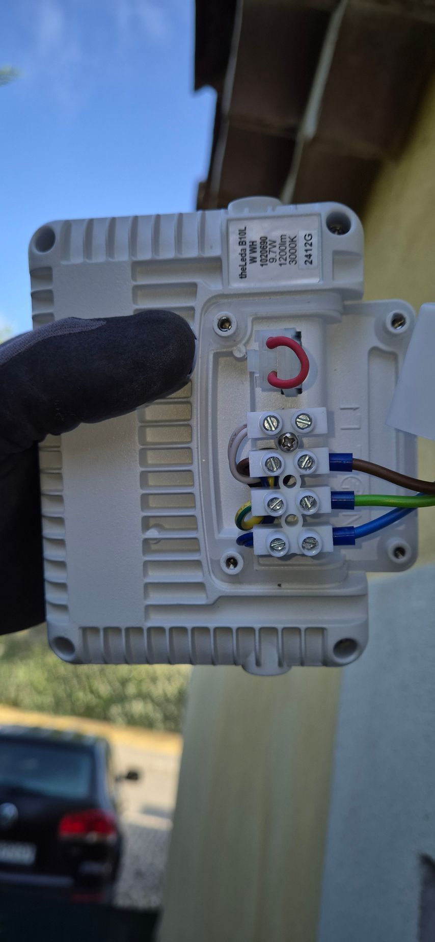 Branchements électriques.