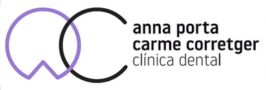 El logo de la clínica dental Anna Porta Carme Correctger.