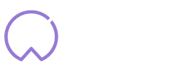 Un círculo morado con una w en el medio sobre un fondo blanco.