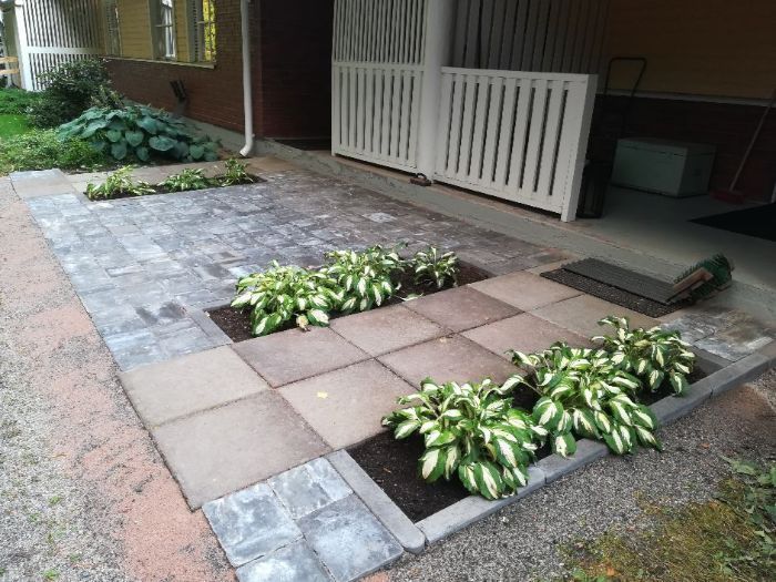 Viherrakentamisen lopputulos pihalla