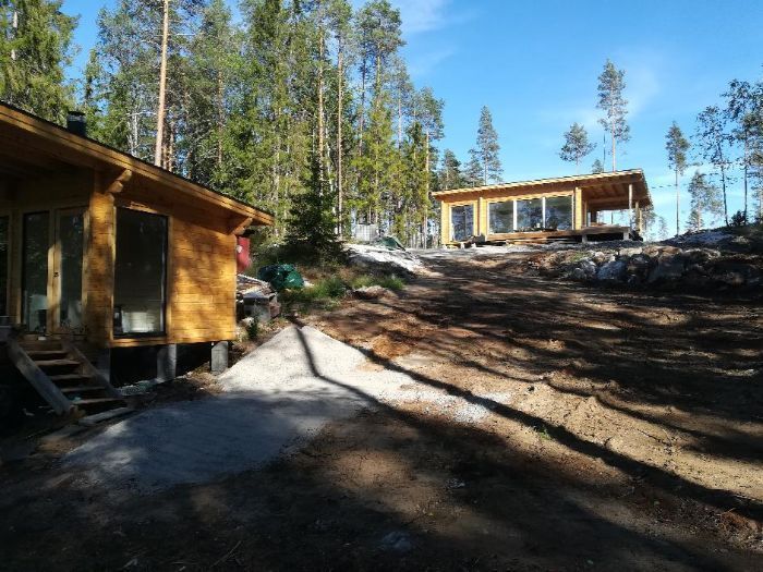 Vapaa-ajan rakennuksen rakennustyöt