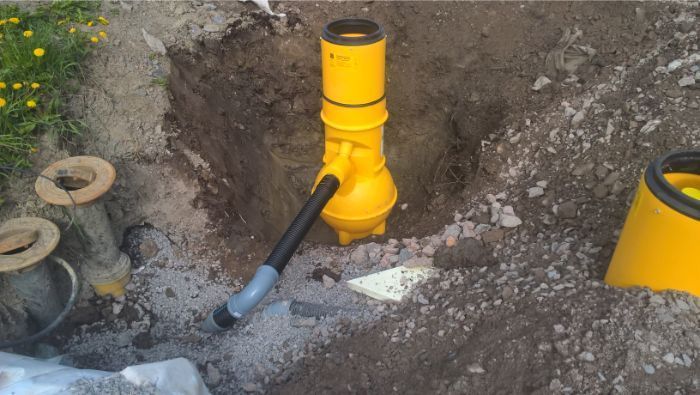 Rakennuksen viemäröintityöt