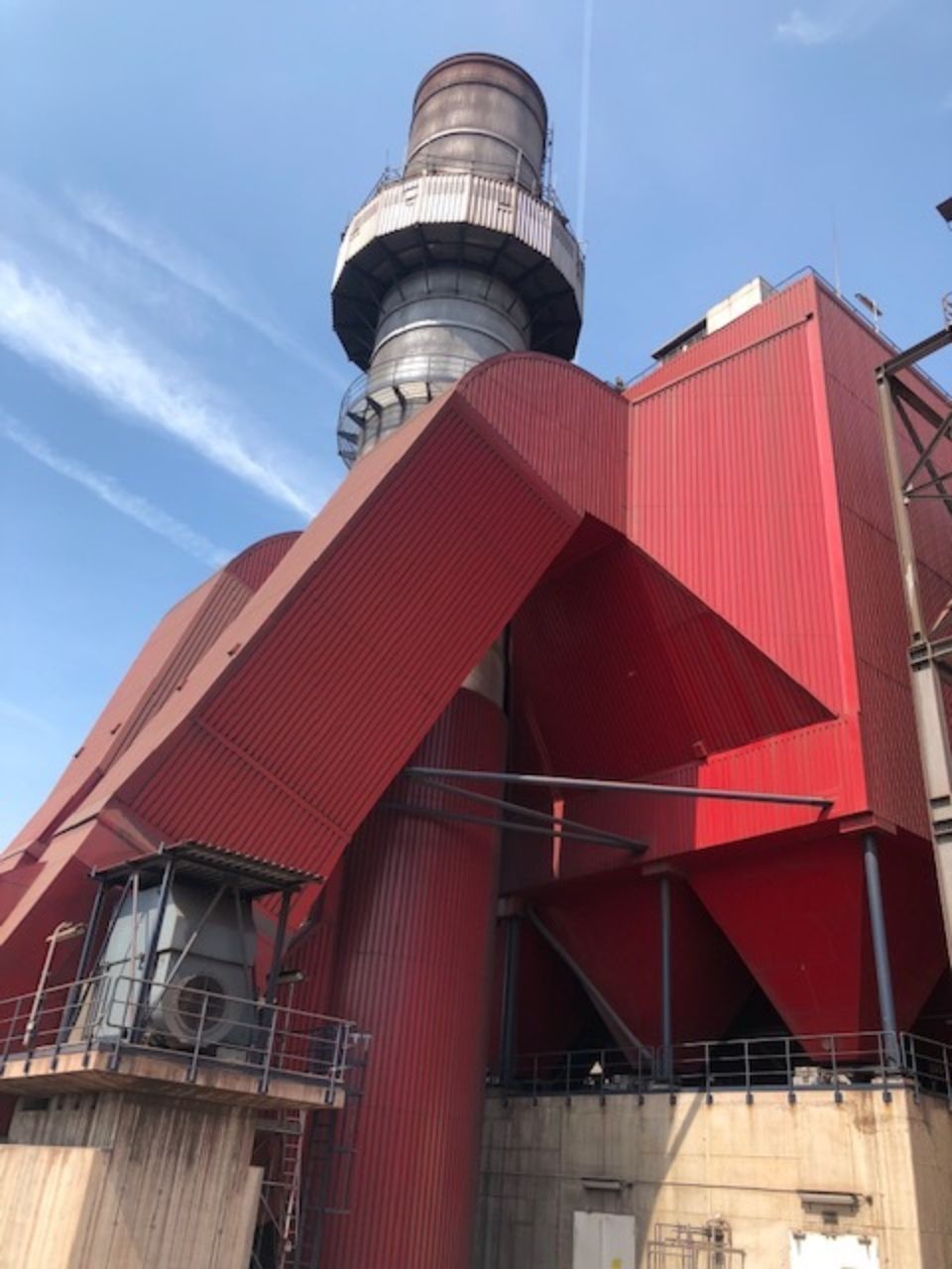 rotes Industriegebäude