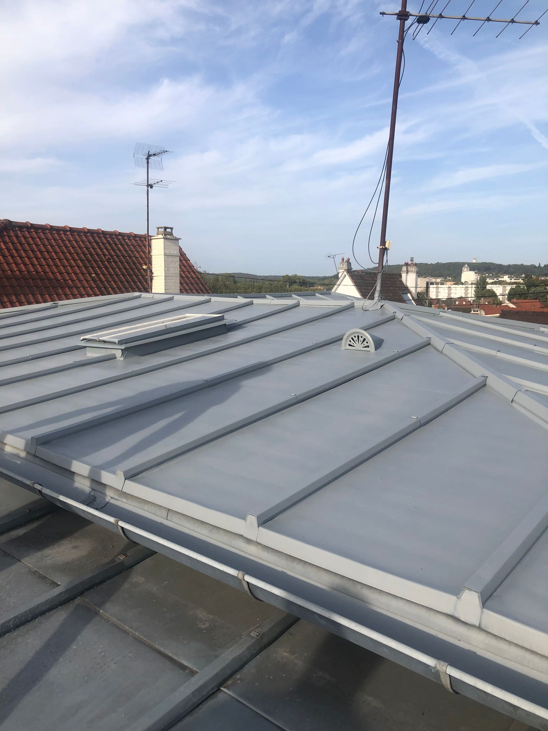 Toiture en bac acier