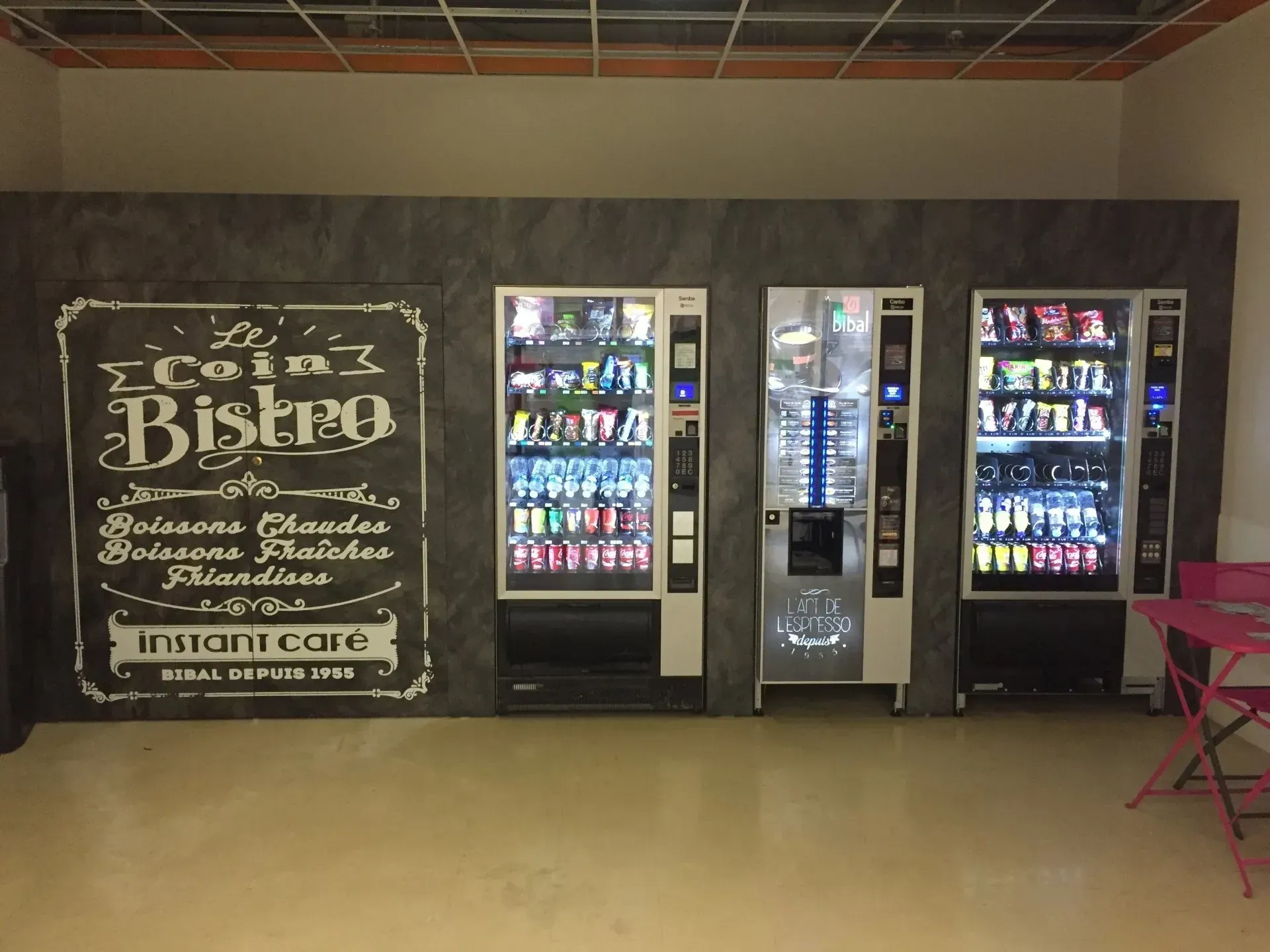 Agencement d'un coin bistro