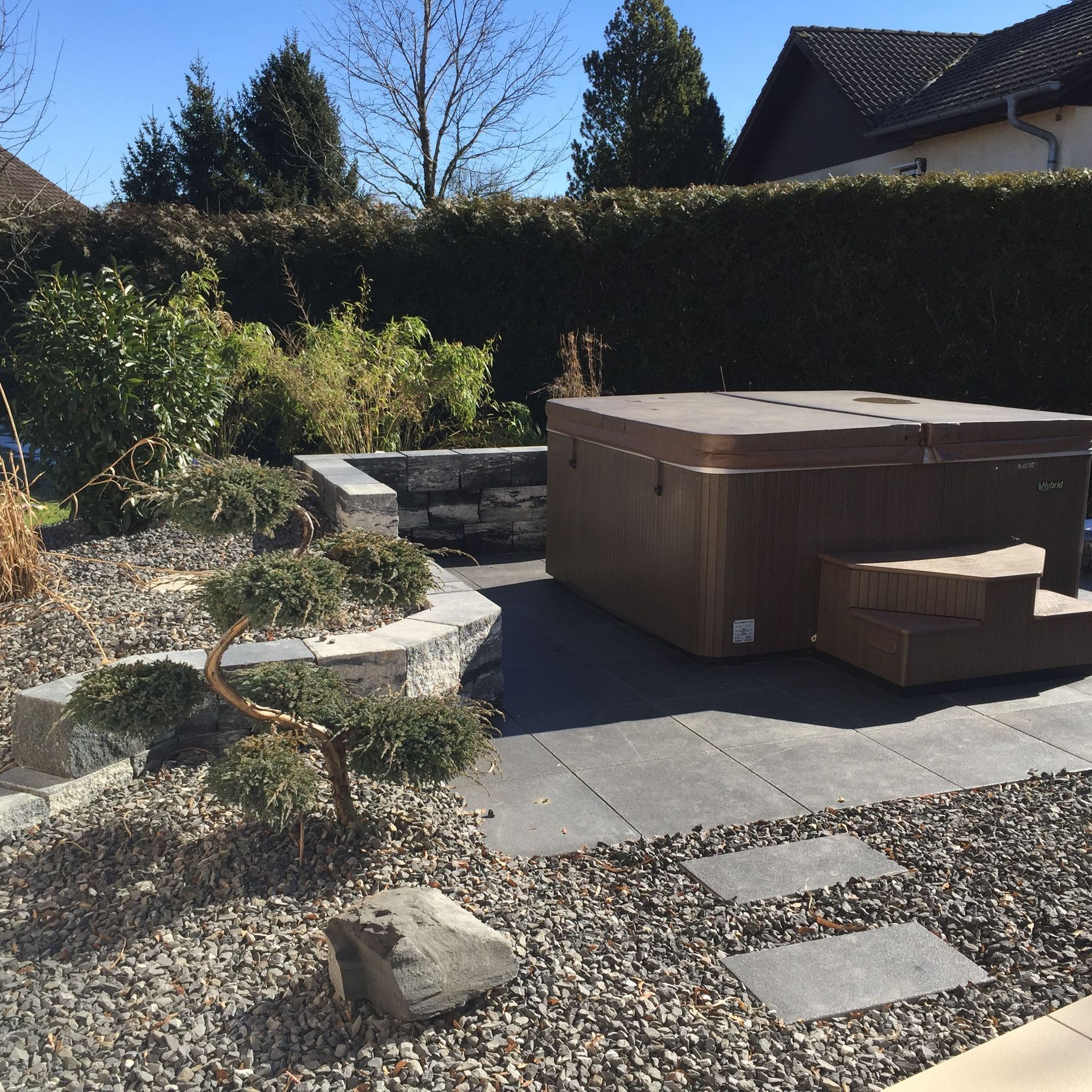 Dallage, muret, plantation - Fabrice Rondez