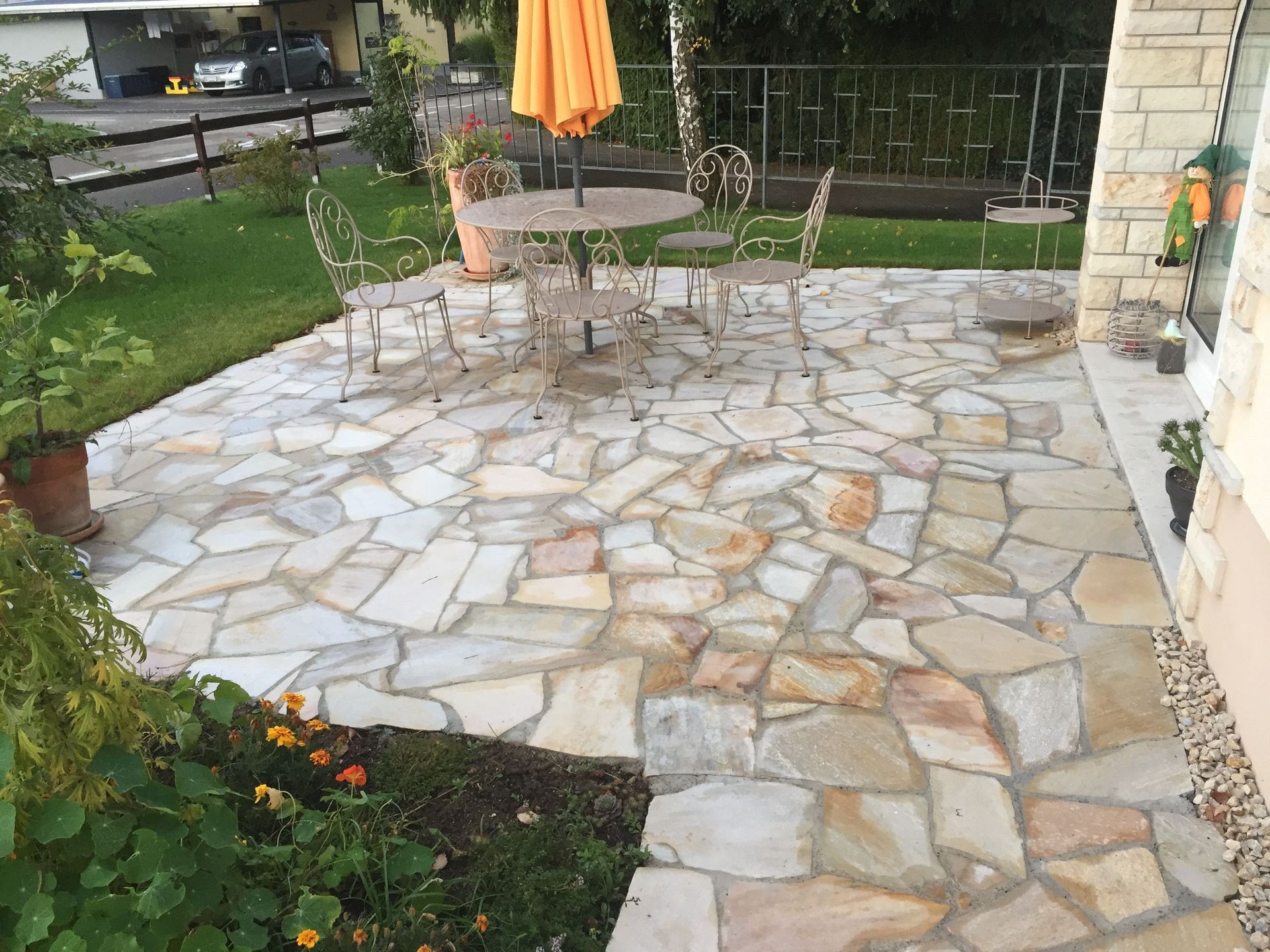 Dallage en pierres quartzite - Fabrice Rondez