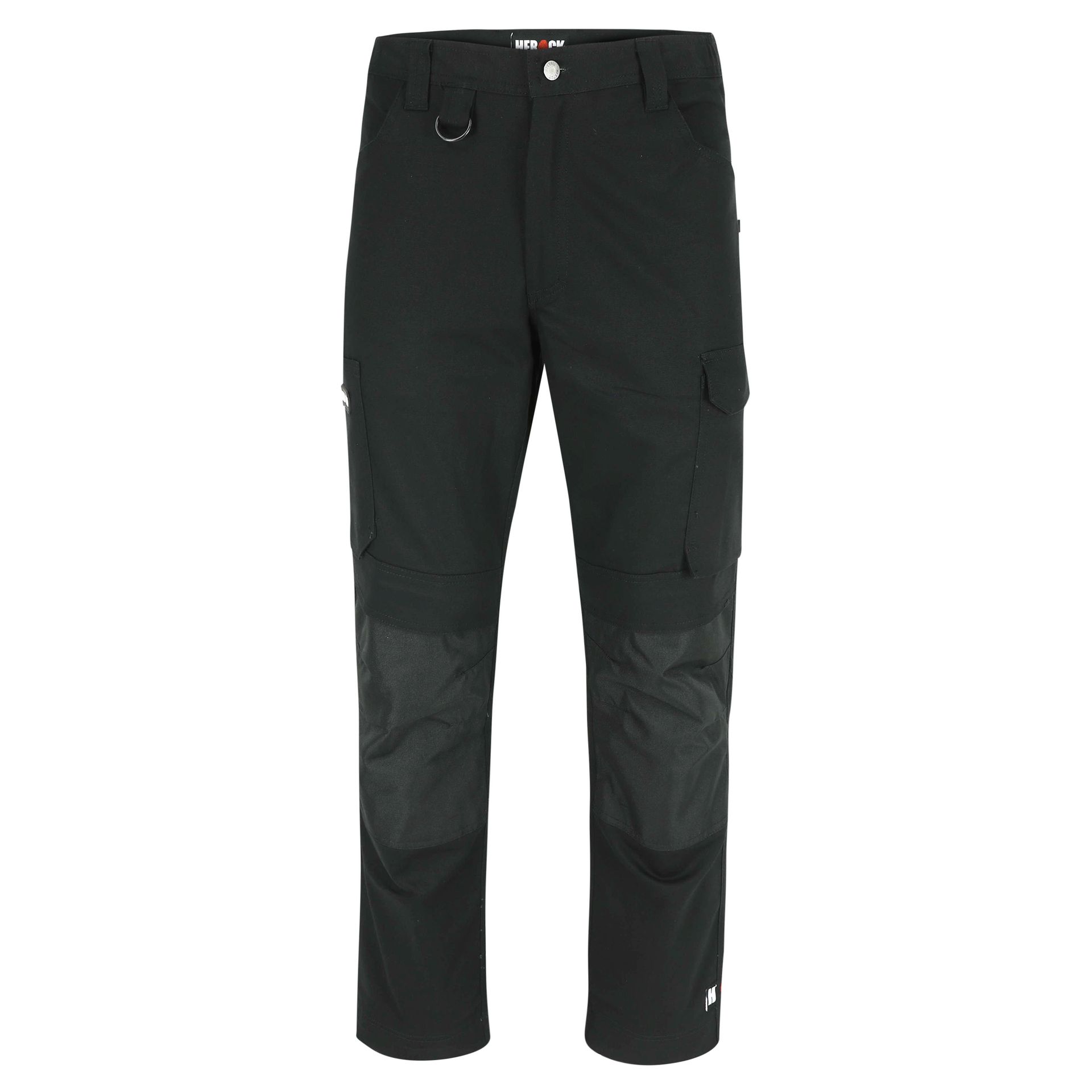 Pantalon de travail noir et gris vue de face