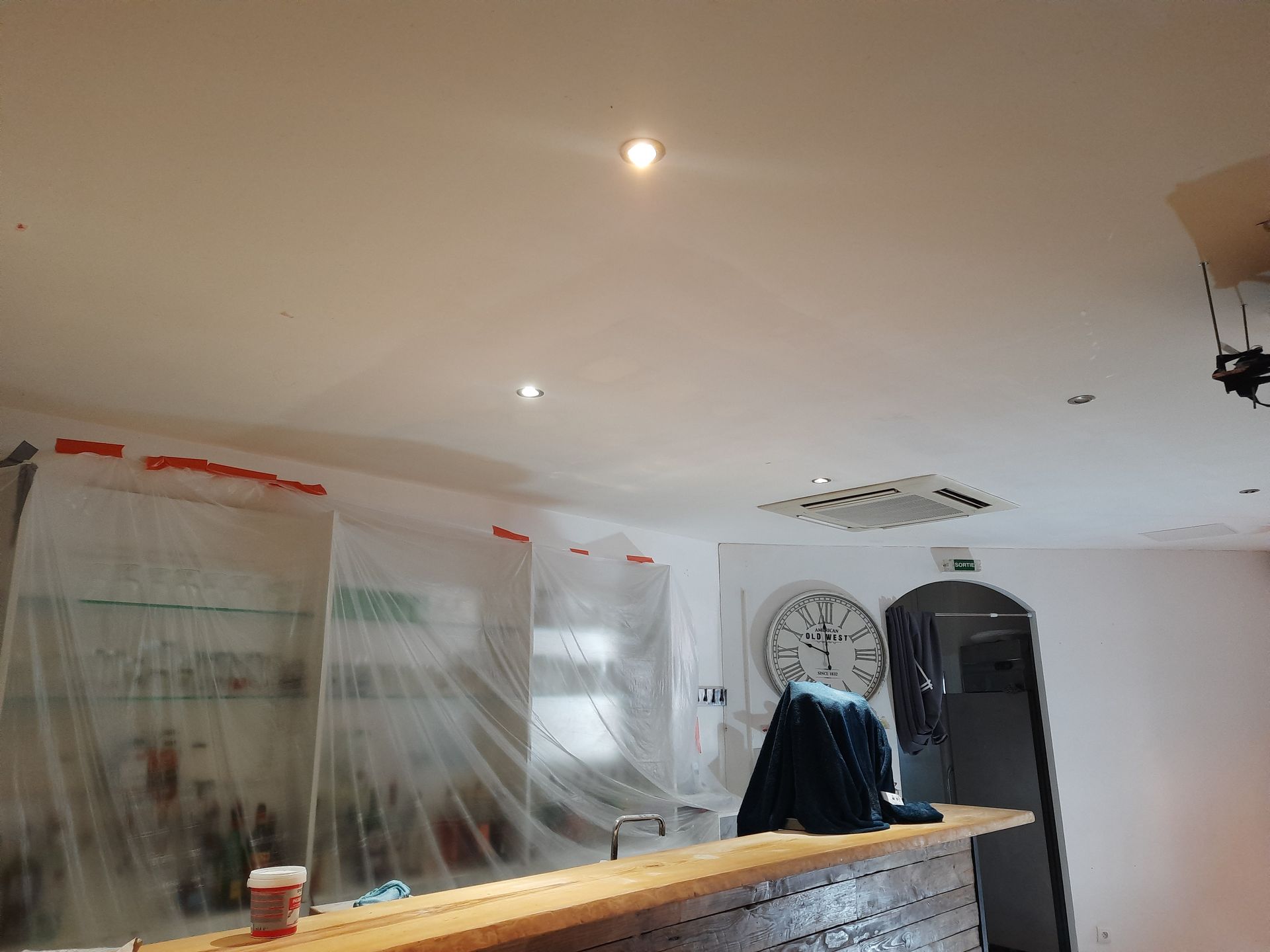 Plafond de cuisine fini