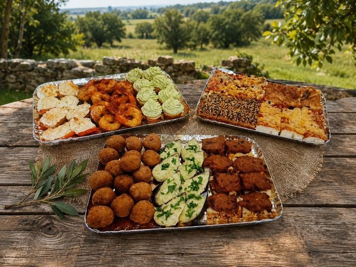 Des plateaux apéritifs.