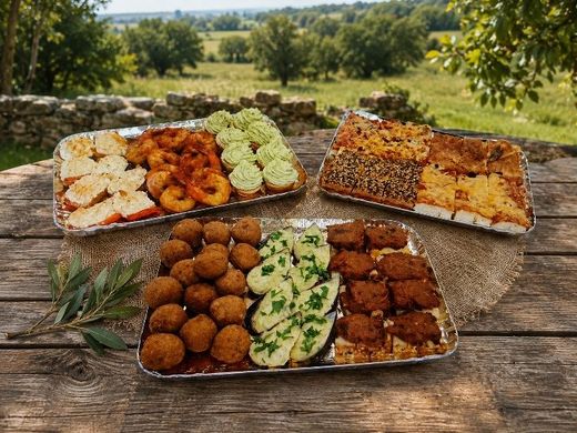 Des plateaux apéritifs.