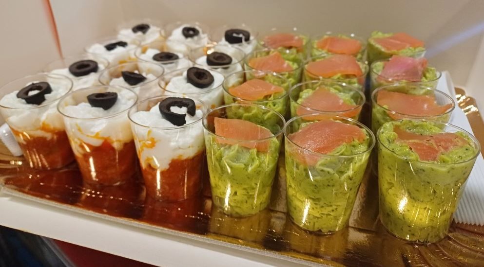 Des verrines pour l'apéritif.