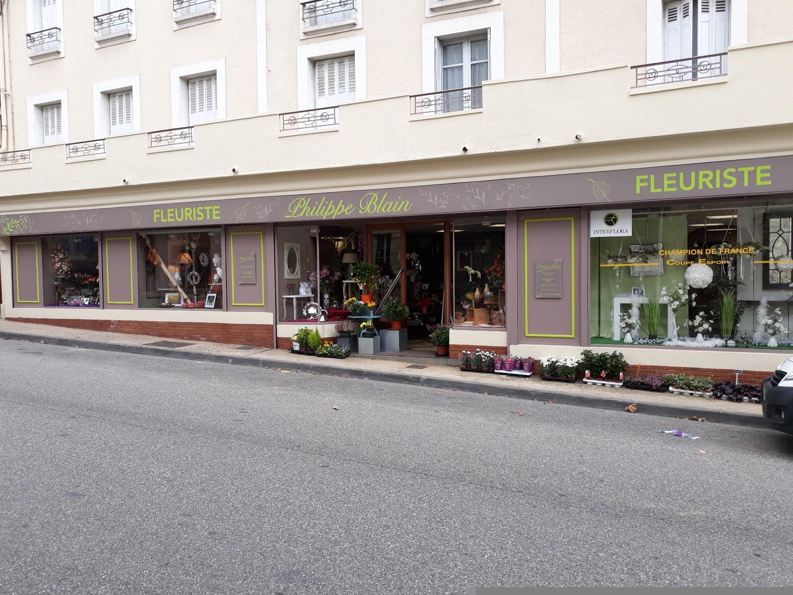 Philippe BLAIN devanture magasin fleuriste Mauvezin