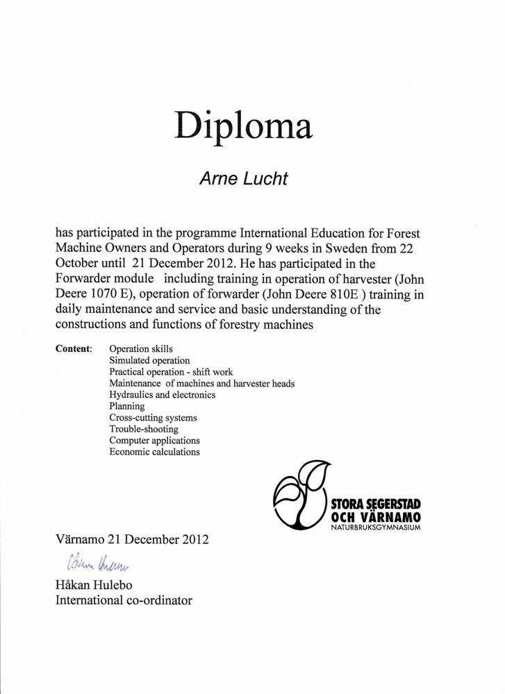 Ein Diplom ist ein Stück Papier, auf dem „Diplom“ steht.