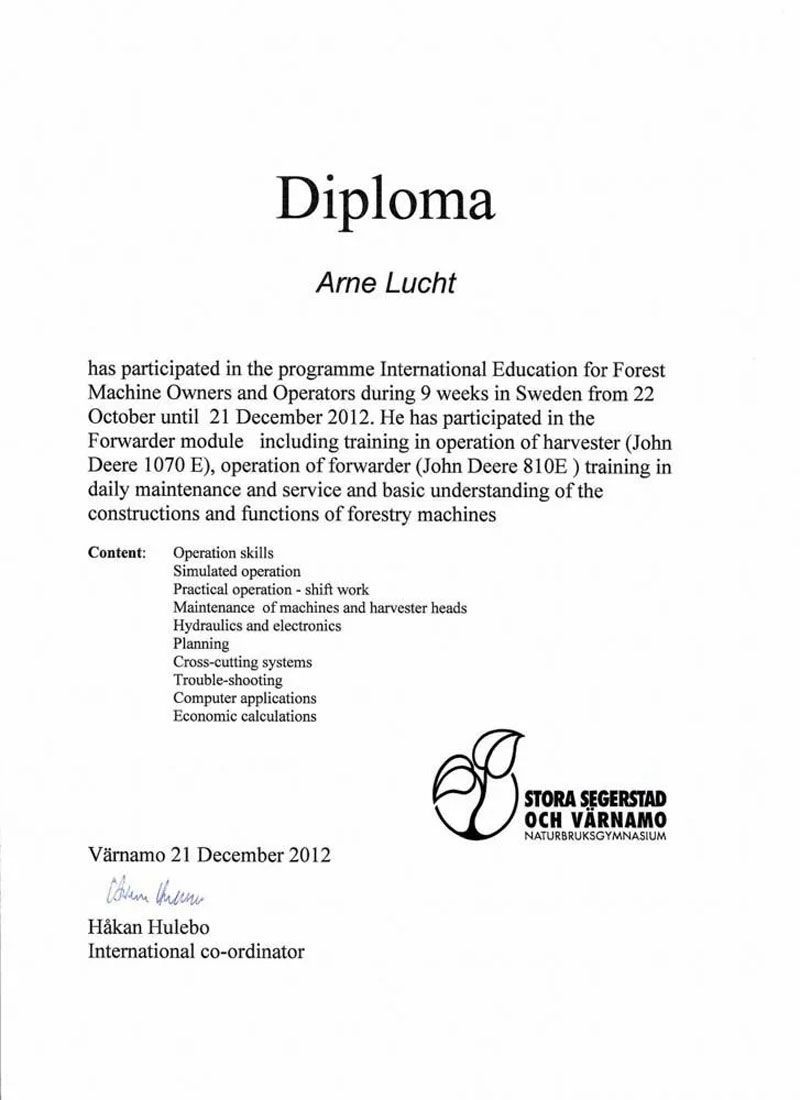 Diplomurkunde des Athenaeums mit offiziellem Text und Siegel auf weißem Papier.