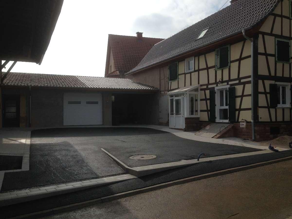 Nous réalisons les terrassements, le pavage à Haguenau