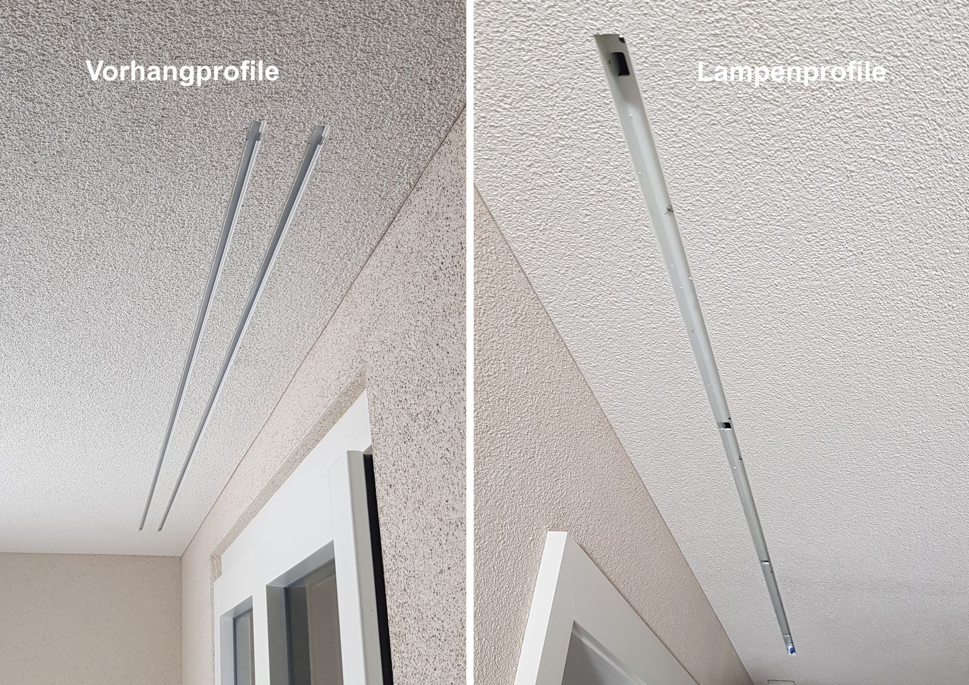Drei in eine schräge weisse Decke eingelassene Oberlichter lassen helles Tageslicht herein.