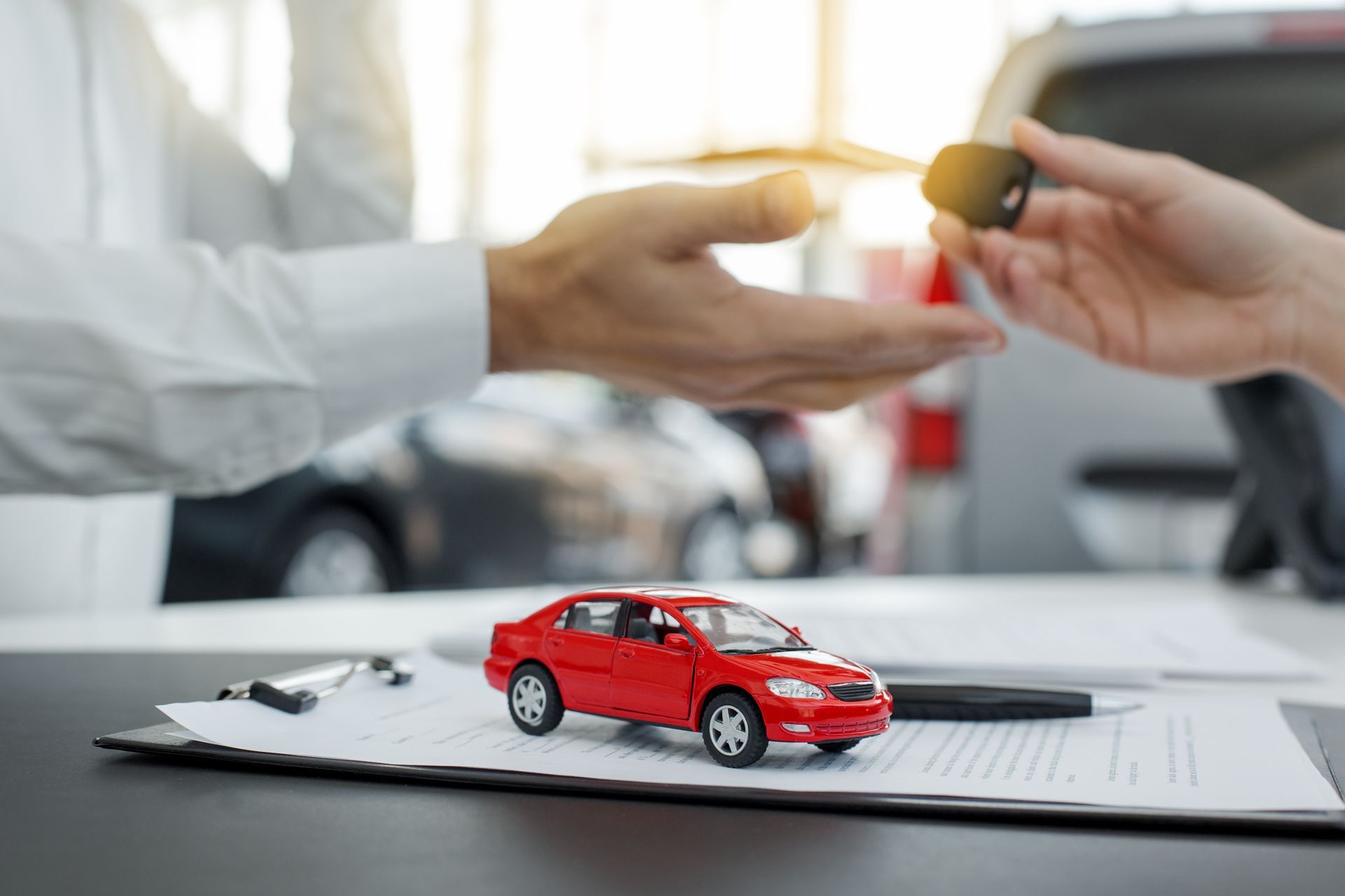 Remise de clés de voiture