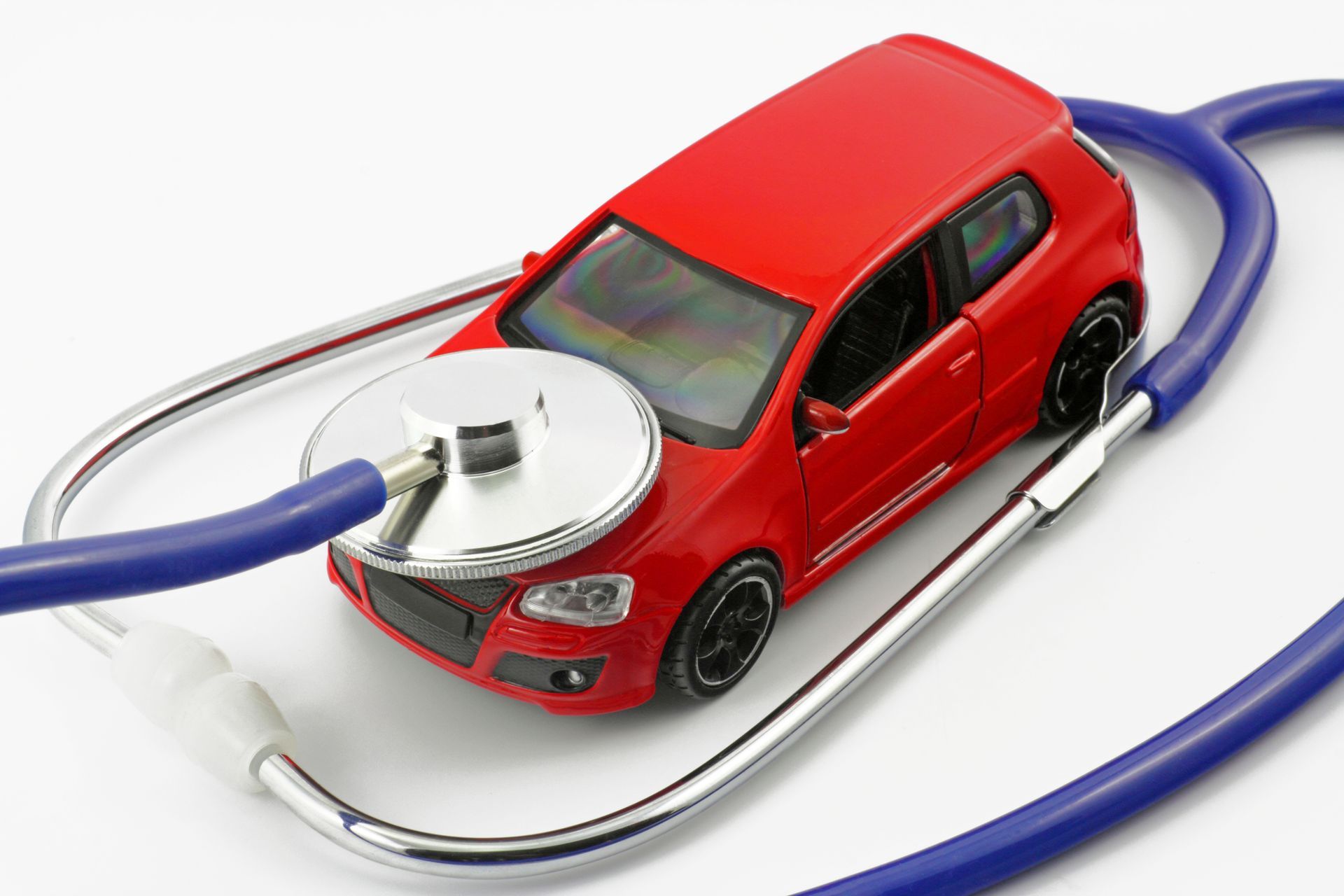 Stéthoscope sur une voiture