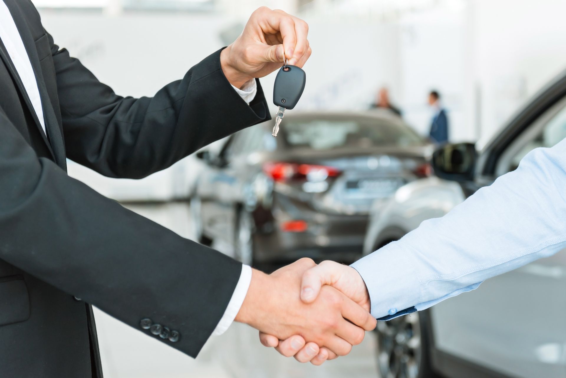 Remise des clés d'une voiture