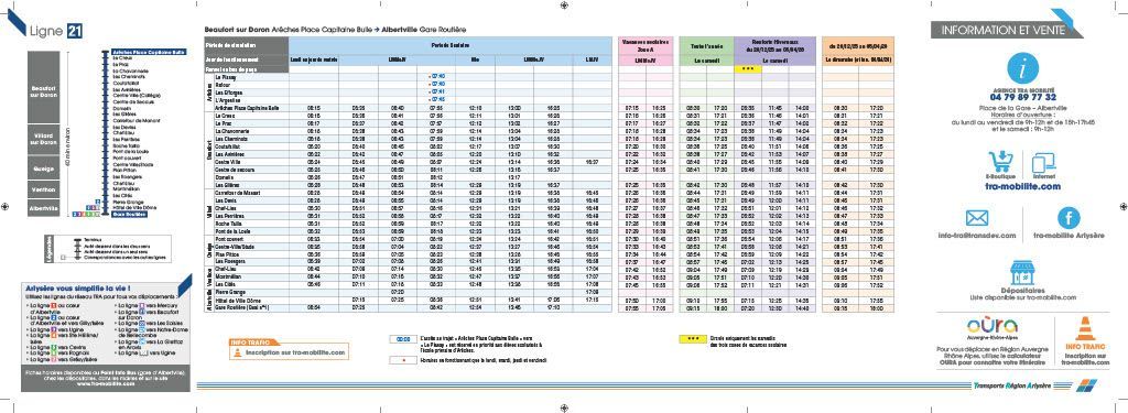 Horaires année 2025-2026 ligne 21 page 2