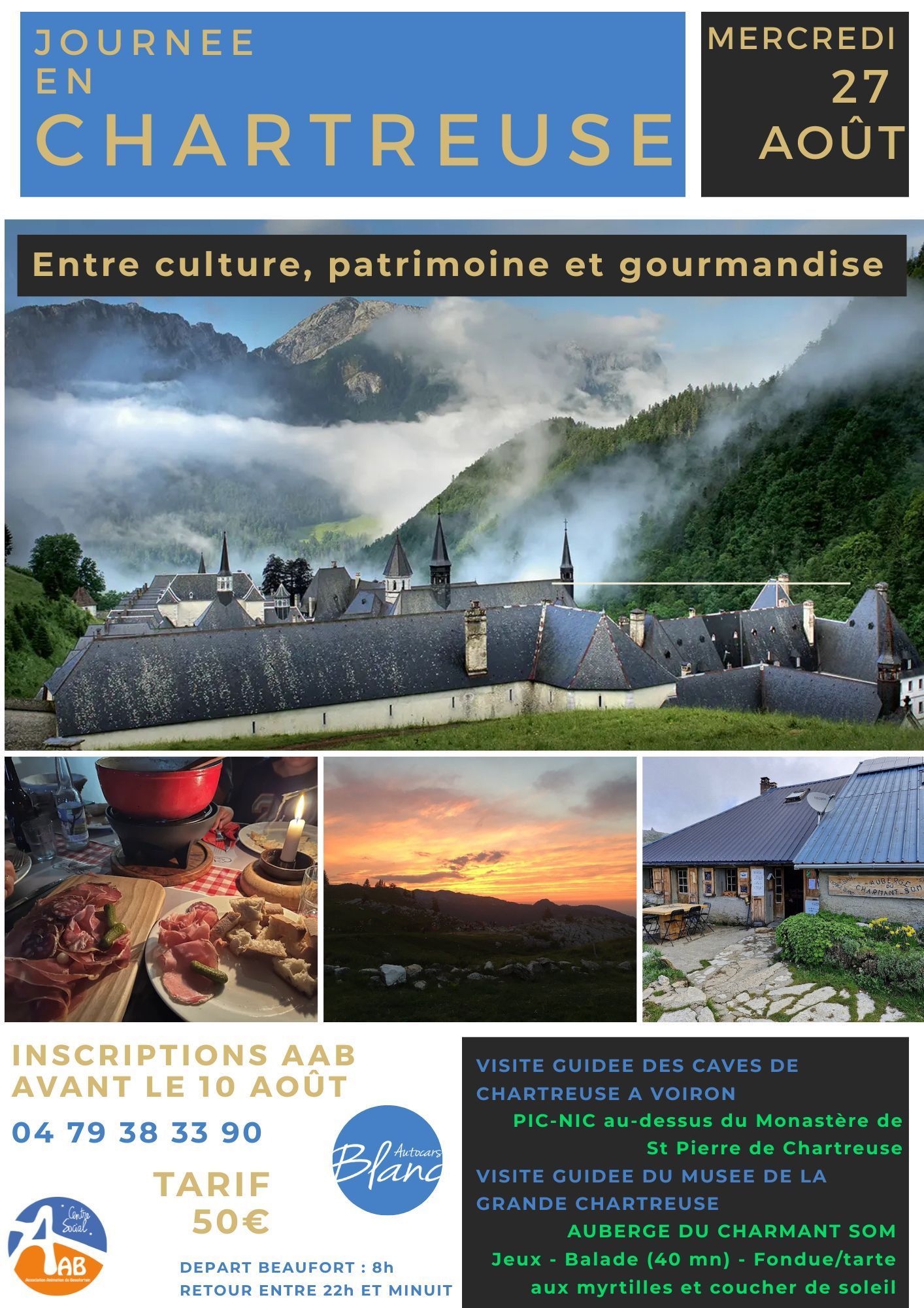Flyer sortie journée en Chartreuse