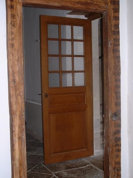 Porte vitrée simple