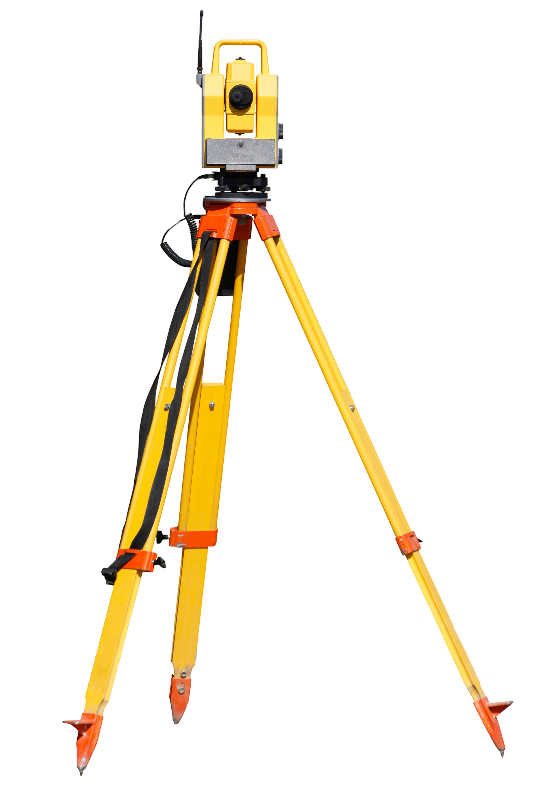 Un trépied de géomètre