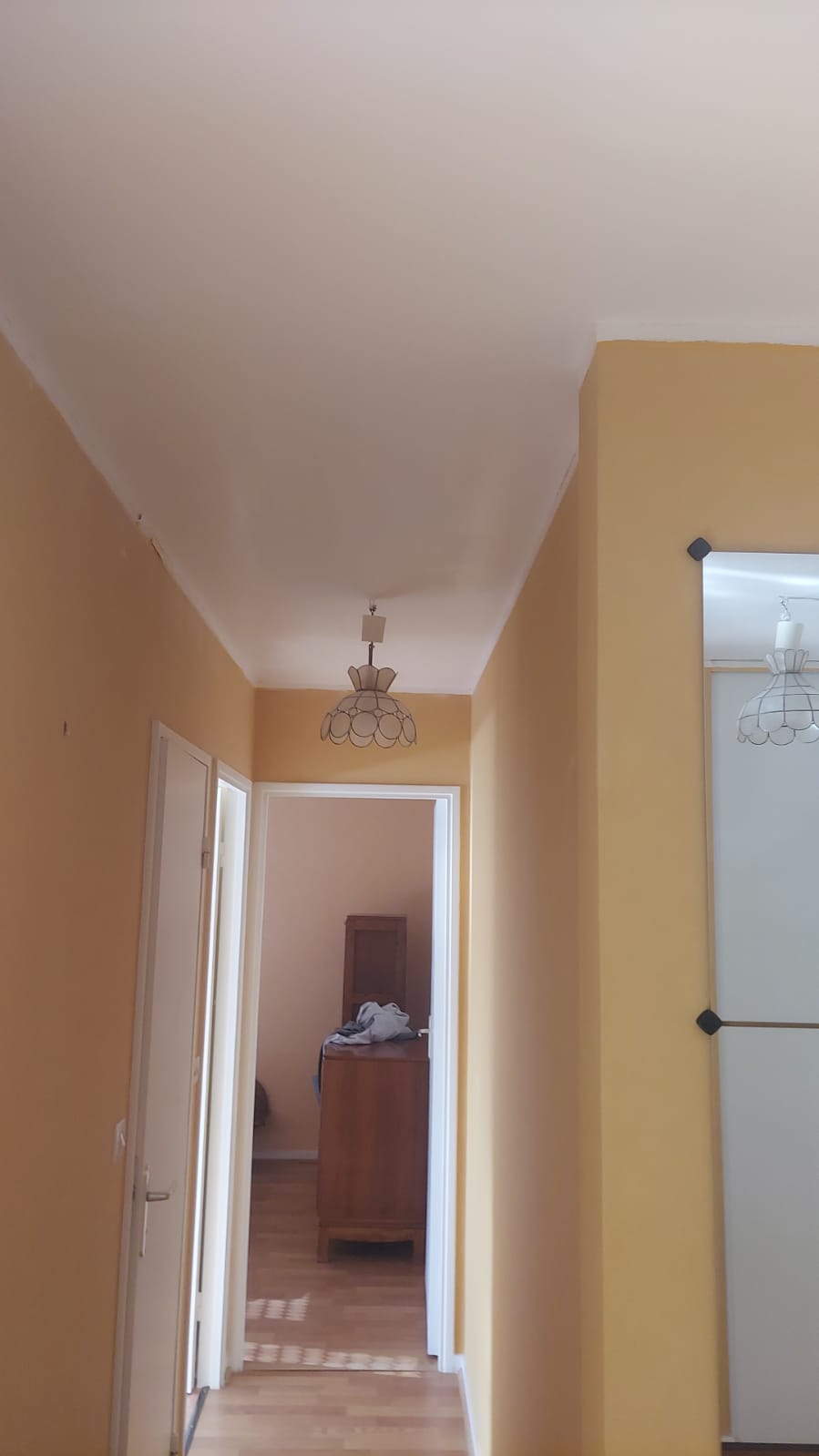 Rénotion couloir murs et plafond