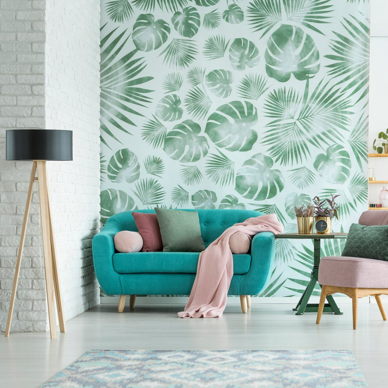Papier peint fleuri