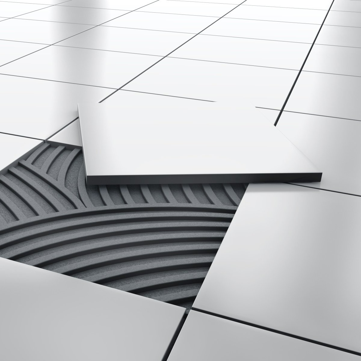 Carrelage blanc