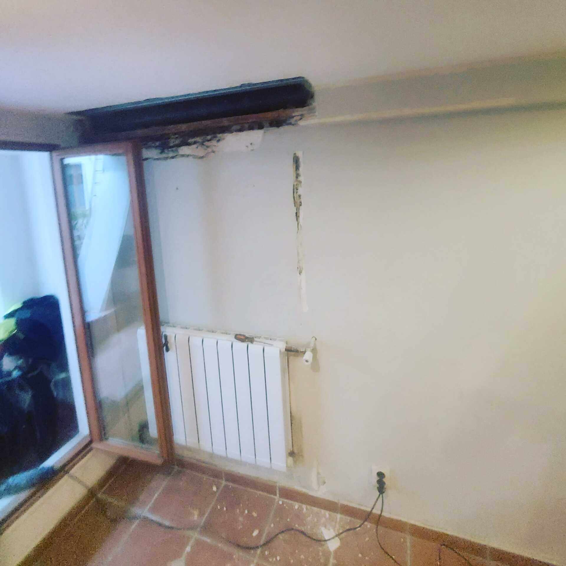 Avant travaux de peinture mur