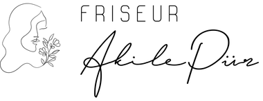 Ein schwarz-weißes Logo für einen Friseursalon.