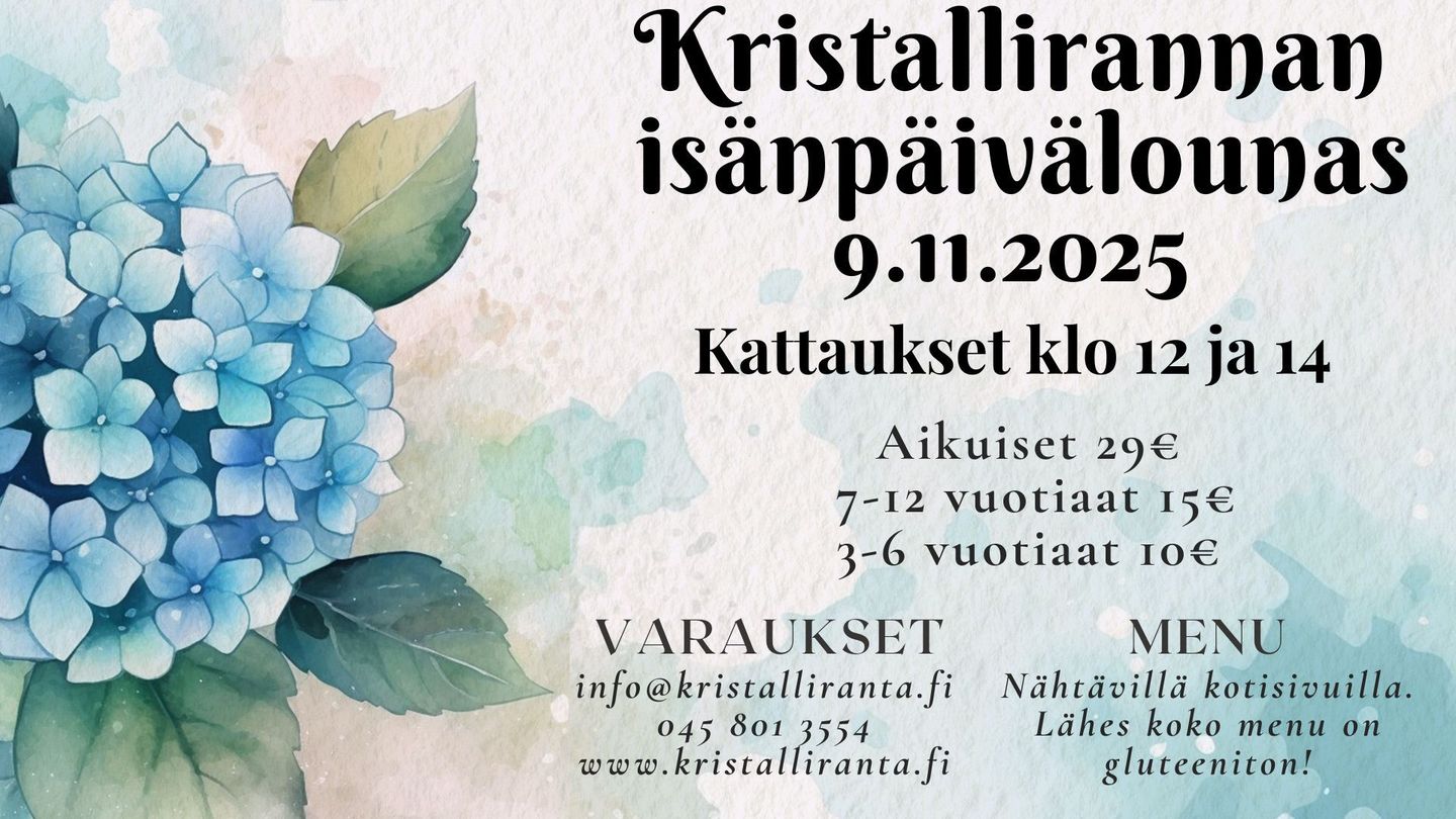 Isänpäivälounas 2025 Säkylä, Kristalliranta