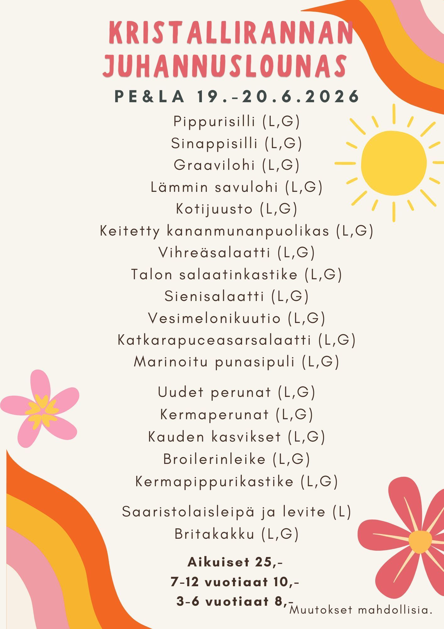 JUHANNUSLOUNAS 2026 SATAKUNTA