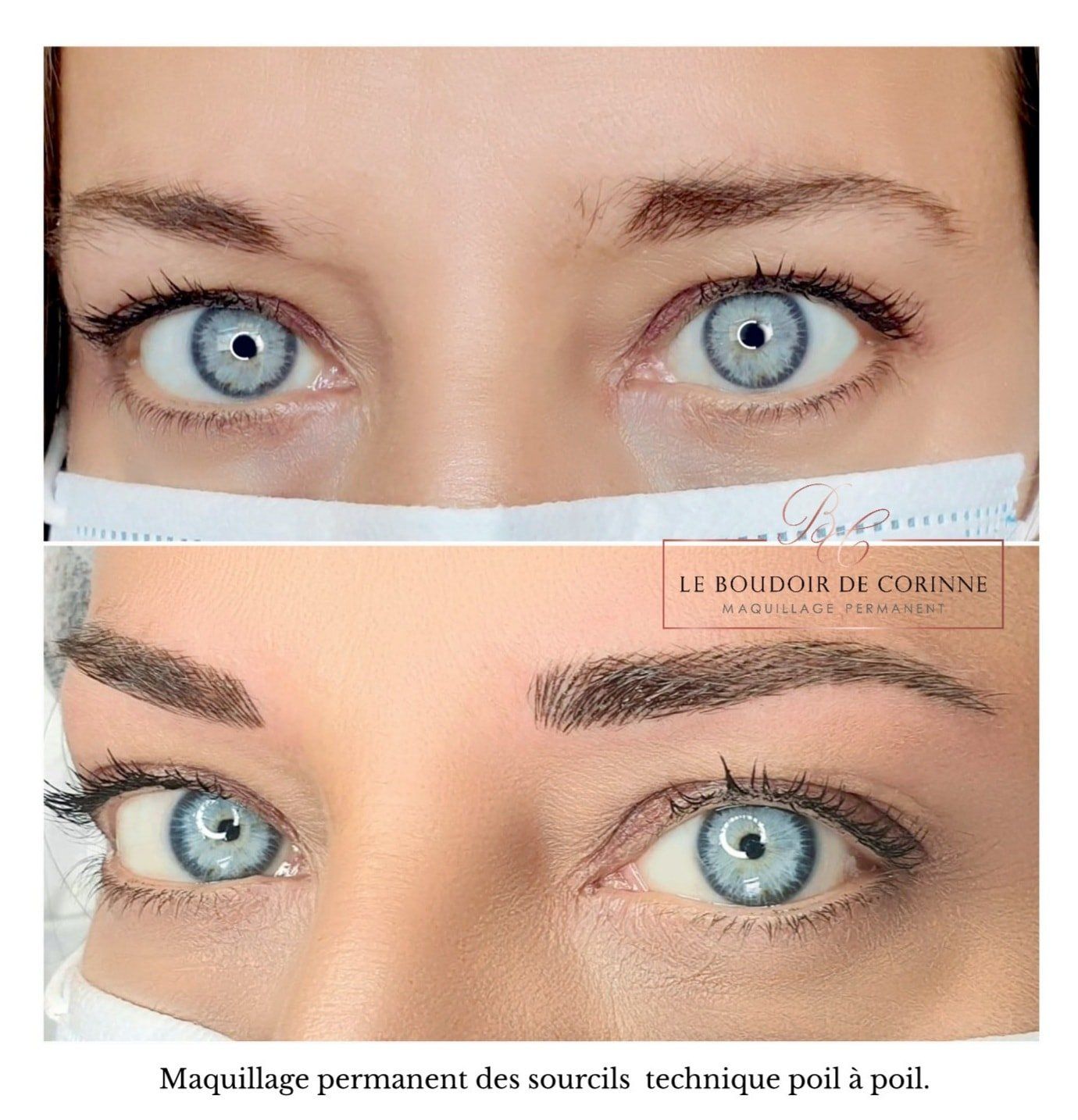 tatouage permanent sourcils de face
