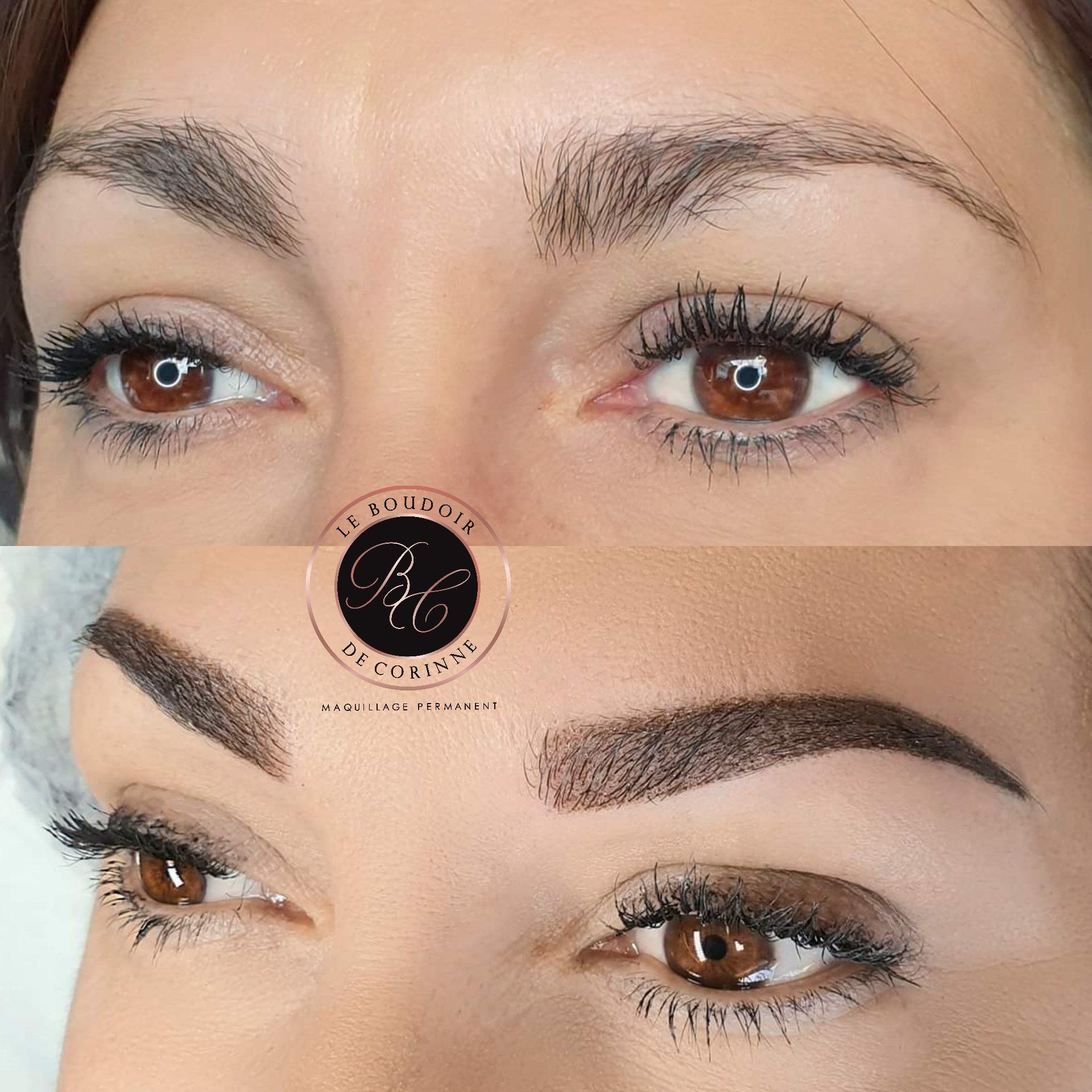 photo sourcils permanent de profil