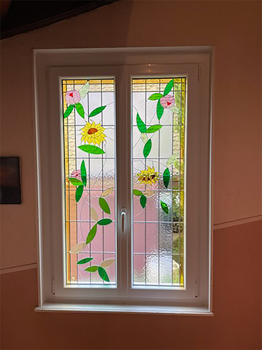 Porte alu blanche