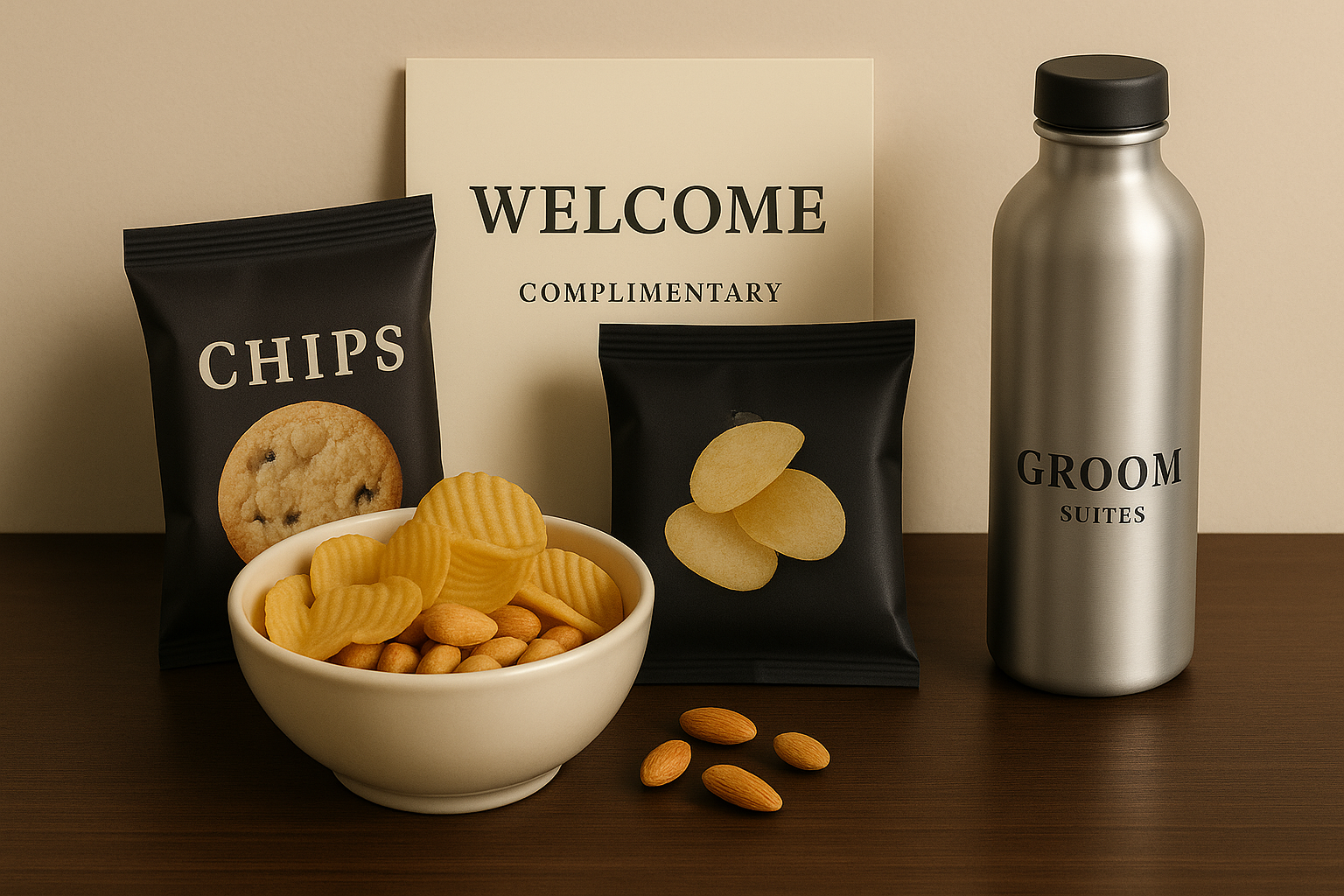 Boissons et snack de bienvenue