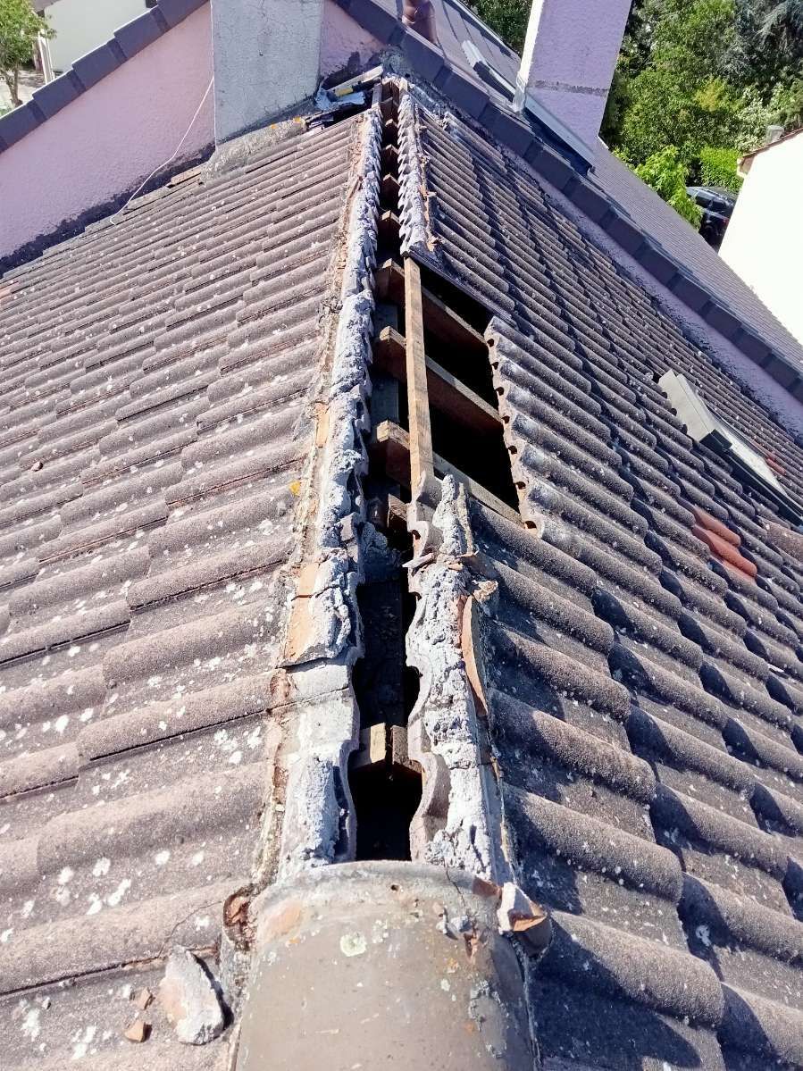 Remplacement de faîtières avant