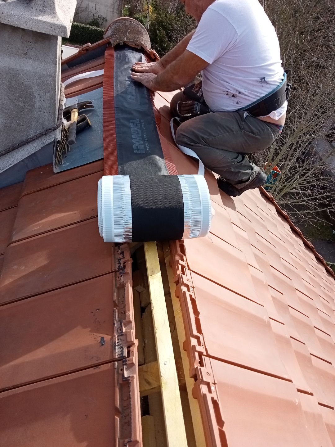 Pose d'étanchéité