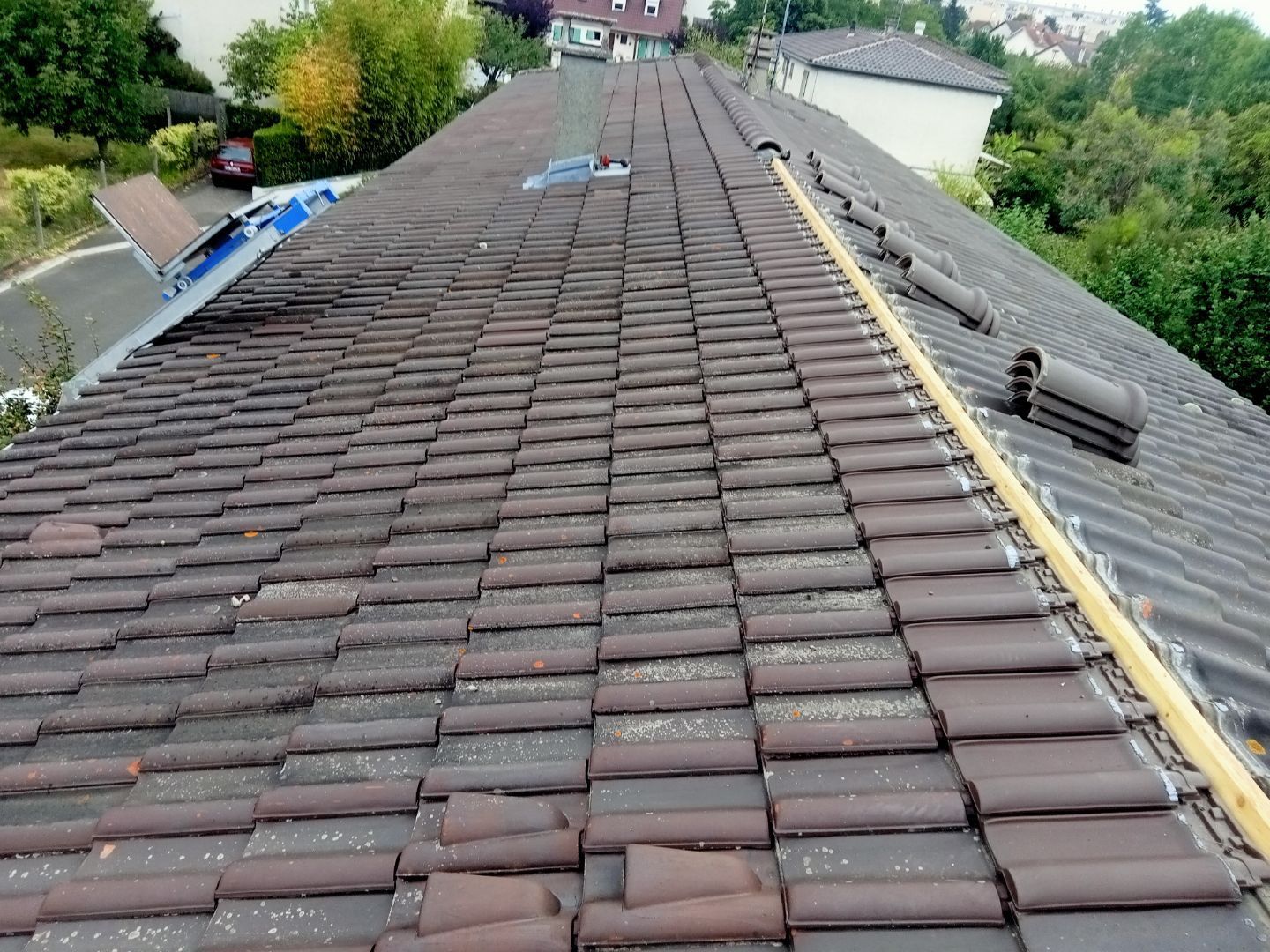 Changement de tuiles avant