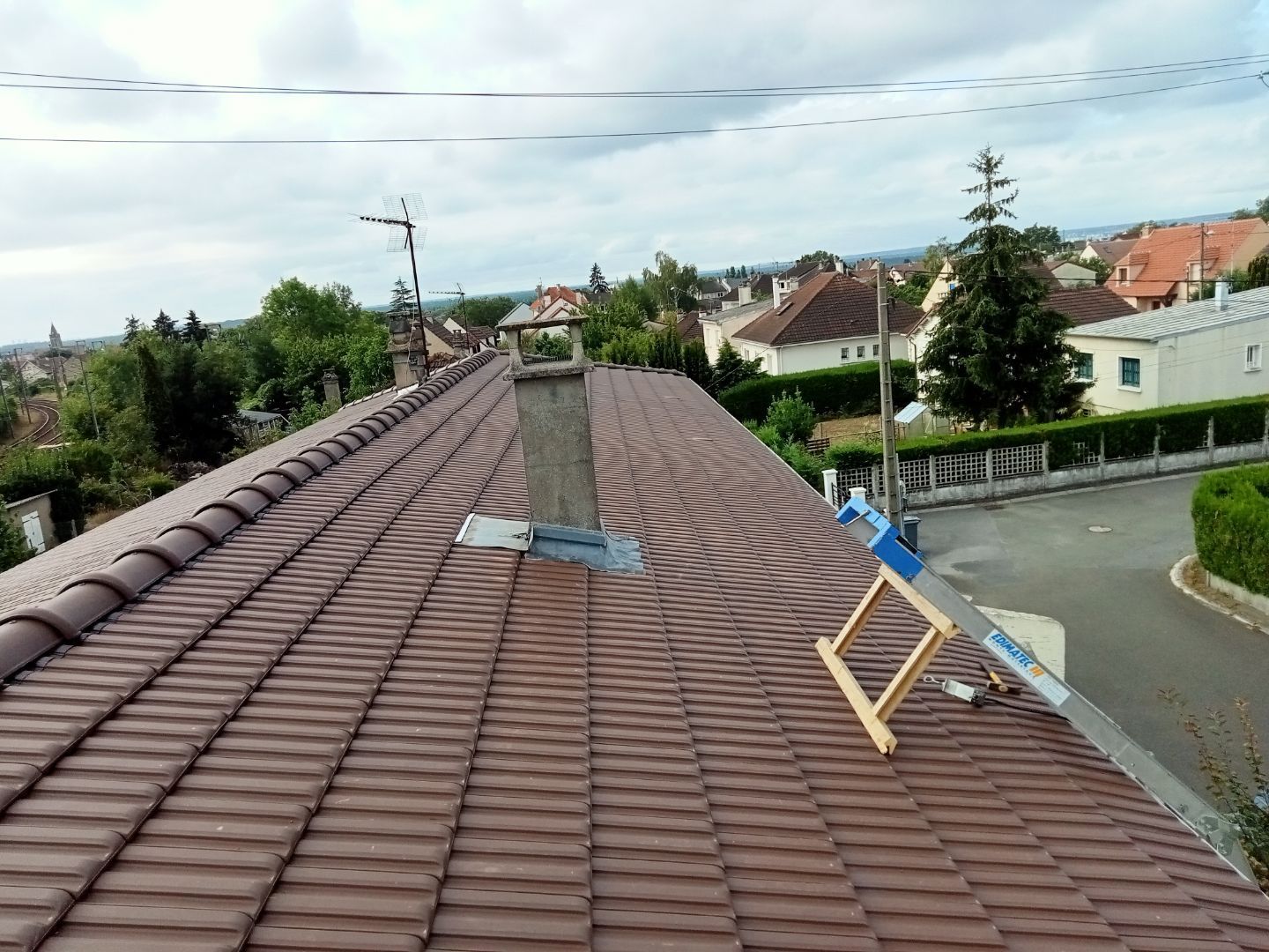 Changement de tuiles en cours