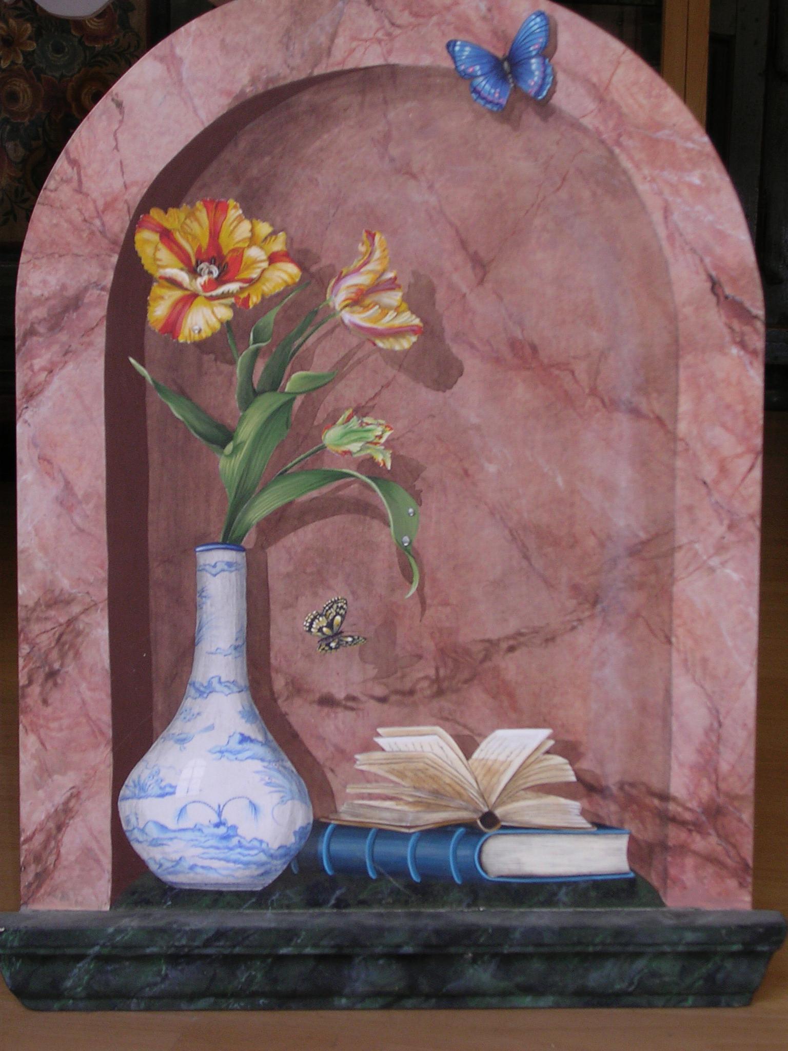 Atelier Guigue, 75003 Paris. Trompe l'oeil