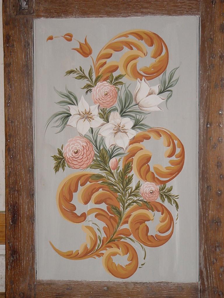 Atelier Guigue, 75003 Paris. Détail d'une porte d'armoire