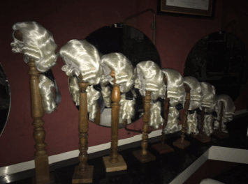 Série de perruques blanches pour théâtre