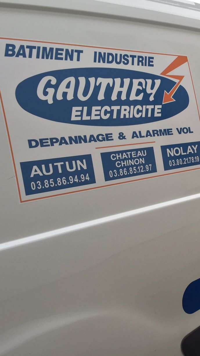 Logo de Gauthey Sécurité sur un camion de l'entreprise