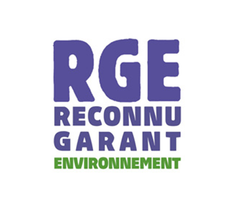 RGE logo: Bleu RGE