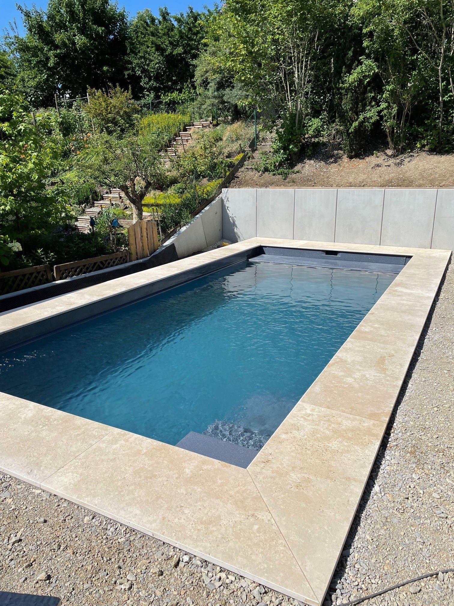 Pool Umrandung Naturstein